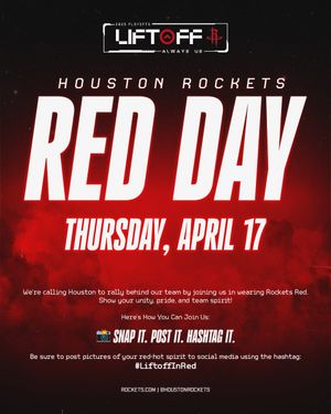 Image post by @HoustonRockets on Twitter