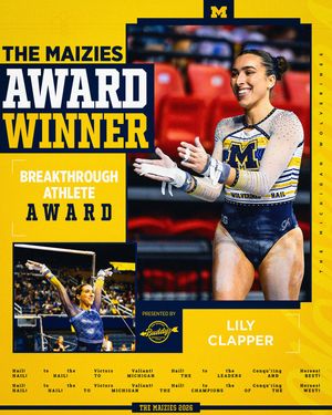 Image post by @umichwgym on Instagram