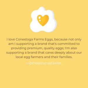 Image post by @conestoga_eggs on Instagram