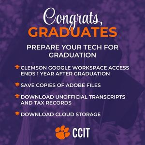 Image post by @clemsonIT on Facebook