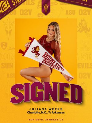 Image post by @sundevilgymnastics on Instagram