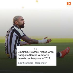 Image post by @90minbrasil on Instagram