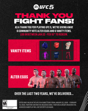 Image post by @easportsufc on Instagram