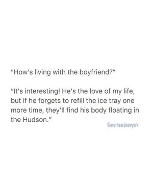 Image post by @overheardnewyork on Instagram