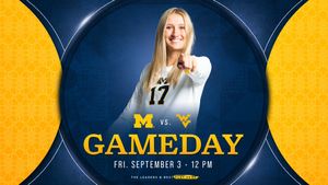 Image post by @umichvball on Twitter/X