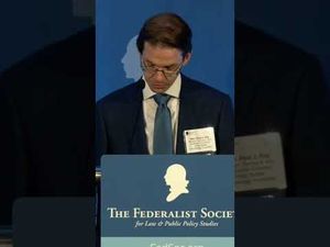 Video post by @TheFederalistSociety on YouTube