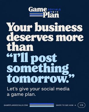 Image post by @gameplan_socials on Instagram