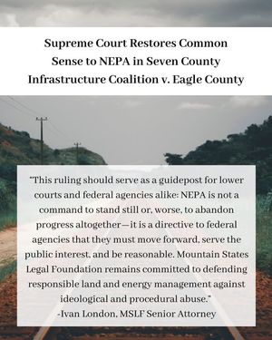 Image post by @mountainstateslegalfoundation on Facebook