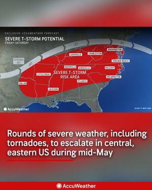 Image post by @accuweather on Twitter