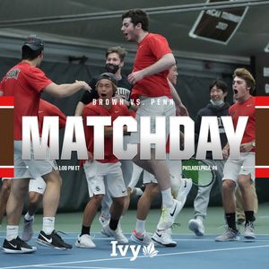 Image post by @BrownU_MTennis on Twitter/X