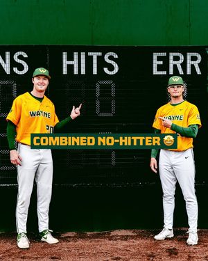 Image post by @waynestatebaseball on Instagram