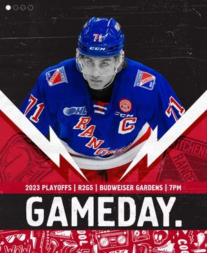 Image post by @OHLRangers on Twitter