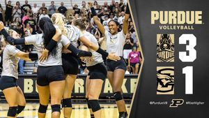 Image post by @PurdueVB on Twitter