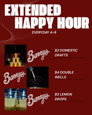 Image post by @barrysbarandgrill on Instagram