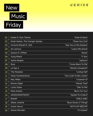 Image post by @genius on Instagram