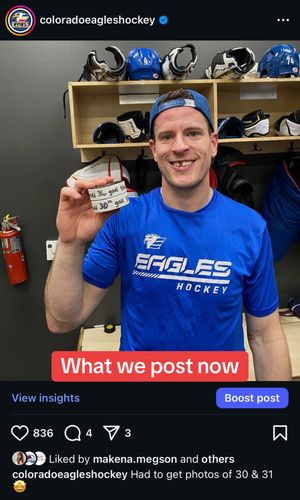 Video post by @coloradoeagleshockey on TikTok