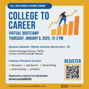 Image post by @sjsu_careercenter on Instagram