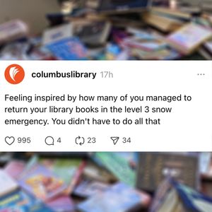 Image post by @columbuslibrary on Instagram