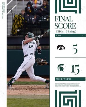 Image post by @MSUBaseball on Twitter