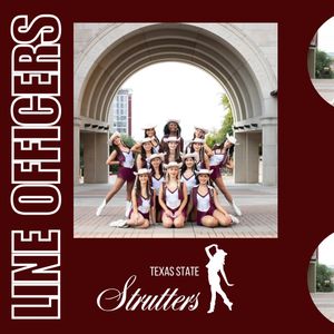 Image post by @txststrutters on Instagram