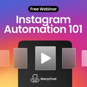 Image post by @manychat on Instagram