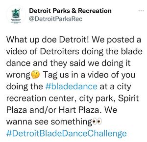 Image post by @DetroitParksRec on Facebook