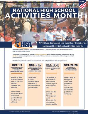 Image post by @IHSA.IL on Facebook
