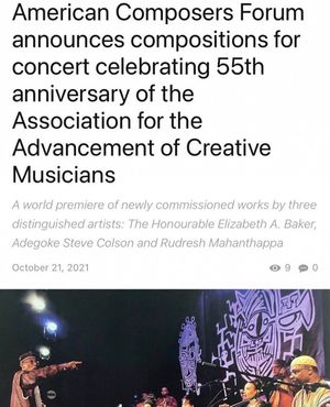 Image post by @americancomposersforum on Instagram