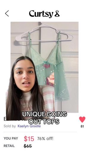 Image post by @curtsyapp on Facebook