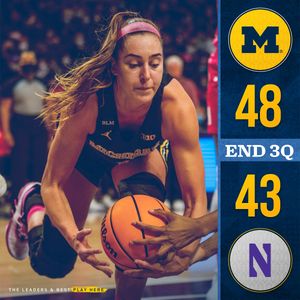 Image post by @umichwbball on Twitter