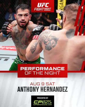 Image post by @ufc on Twitter