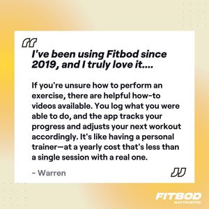 Image post by @fitbodapp on Instagram