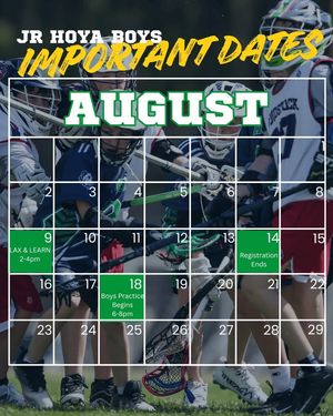 Image post by @JR Hoyas Lacrosse on Facebook