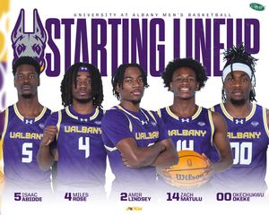 Image post by @ualbany_mbb on Instagram
