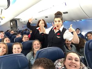 Image post by @UNHGymnastics on Twitter