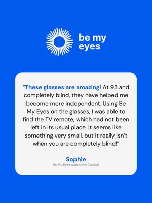 Image post by @bemyeyesapp on Instagram