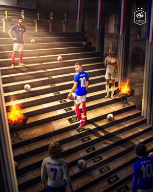 Image post by @equipedefrance on Twitter