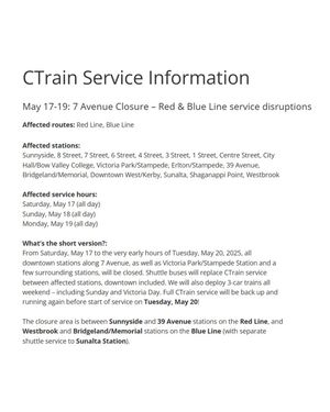 Image post by @cmcalgary on Instagram
