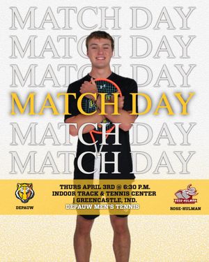 Image post by @DePauwAthletics on Twitter