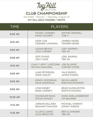 Image post by @IvyHillGolfClub on Facebook