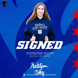Image post by @DePaulVball on Twitter