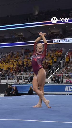 Video post by @OklahomaWGymnastics on Facebook