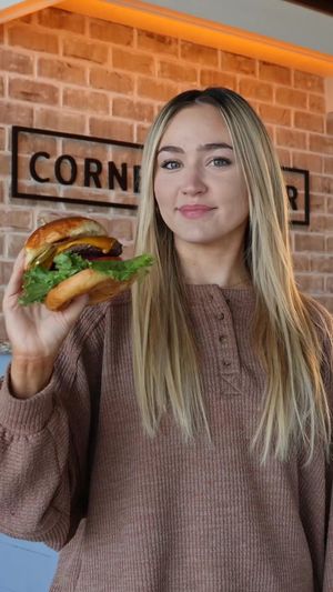 Video post by @mycornerburger on Facebook
