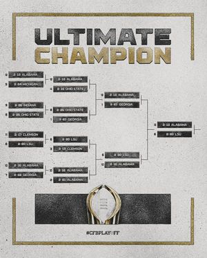 Image post by @CollegeFootballPlayoff on Facebook