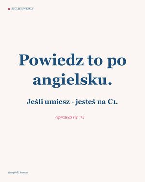 Image post by @angielski.kompas on Instagram