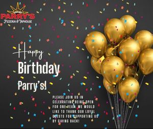 Image post by @parryspizzafortworth on Facebook