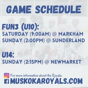 Image post by @muskokaroyals on Facebook