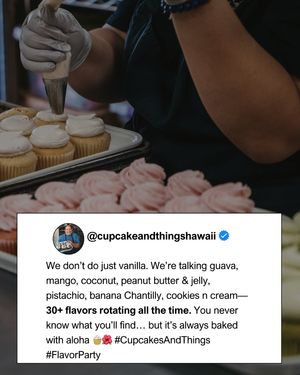 Image post by @cupcakeandthingshawaii on Instagram