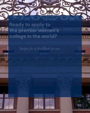 Image post by @barnardcollege on Instagram