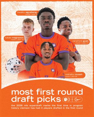 Image post by @clemsonmsoccer on Instagram